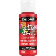 DecoArt Crafters Acrylic - Bright Red 2oz